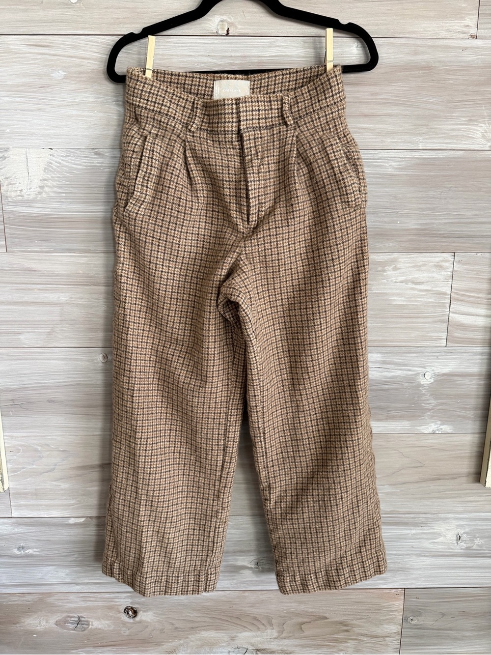 Everlane women’s Plaid tweed wool Dress Pants